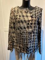 Geisha top blouse M | 38 zwart creme grafisch, Maat 38/40 (M), Overige kleuren, Geisha, Verzenden