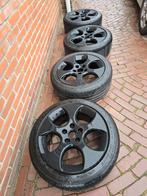 Vw detroit velgen gti 17 inch 5x112 hoogglans zwart, Ophalen, Gebruikt