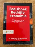 Basisboek Bedrijfseconomie Opgaven 12e druk, Boeken, Wim Koetzier; Rien Brouwers, Nieuw, Beta, HBO
