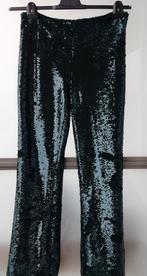 Groene Glitter Pailletten Broek Zara Maat L, Kleding | Dames, Zara, Maat 42/44 (L), Ophalen of Verzenden, Zo goed als nieuw