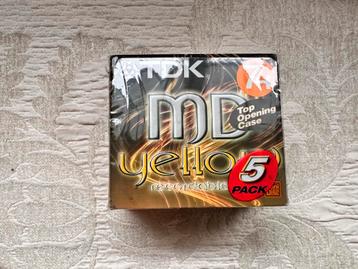 Tdk 74 minidisc 5 pack nieuw beschikbaar voor biedingen