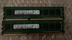 SAMSUNG 4GB 2X 2GB DDR3 M378B5773DH0-CK0 1,5V 1600MHz unbuff, Computers en Software, RAM geheugen, Gebruikt, DDR3, Ophalen of Verzenden
