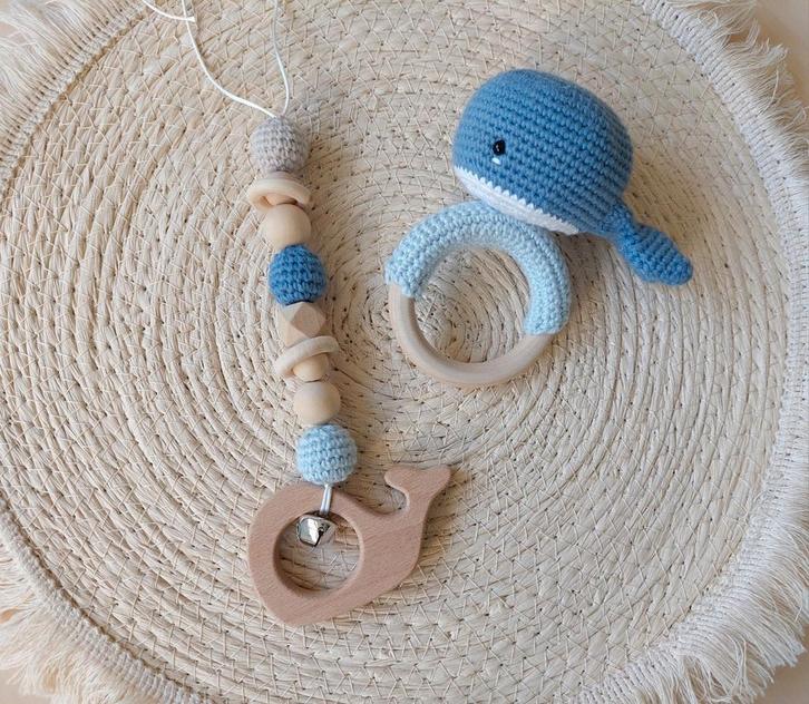 Rammelaars, wagenspanner, speenkoord handgemaakt persoonlijk, Kinderen en Baby's, Kraamcadeaus en Geboorteborden, Nieuw, Ophalen of Verzenden