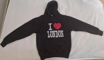 I love london hoodie zwart maat s 36 truien trui unisex beschikbaar voor biedingen