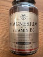 Magnesium met vitamine B6 van Solgar. 100 tabletten. Vegan!, Ophalen, Nieuw, Overige typen