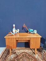 Retro vintage bureau, bureautje, schrijftafel, desk, teak, Gebruikt, Ophalen of Verzenden, Bureau