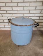 Grote emaille wasteil met deksel, Ophalen, Gebruikt