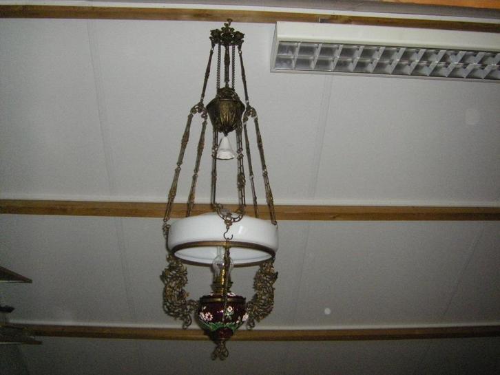 Antieke Olielamp., Antiek en Kunst, Antiek | Lampen, Ophalen