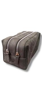 Rolex Toilettas – Leer & Canvas, Ophalen of Verzenden, Zo goed als nieuw, Grijs, Heer
