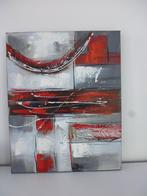 Grijs / wit canvas., Ophalen, Zo goed als nieuw, Schilderij, Minder dan 50 cm