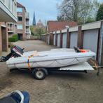 Zeer leuke rigiflex 360. 28 pk yamaha electrische start., Watersport en Boten, Ophalen, Gebruikt, Minder dan 70 pk, 3 tot 6 meter