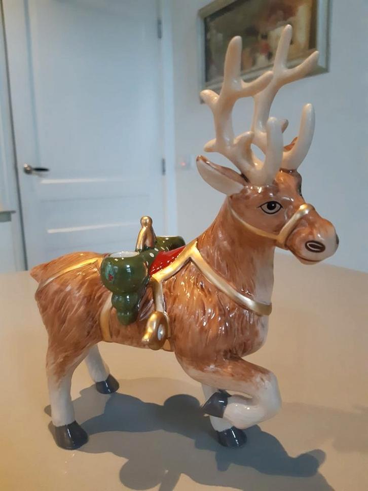 Beeld Hert Kerst Villeroy en Boch Christmas Toy's Memory, Diversen, Kerst, Nieuw, Ophalen of Verzenden