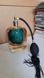 Vintage zware glazen parfum verstuiver, Ophalen of Verzenden, Zo goed als nieuw