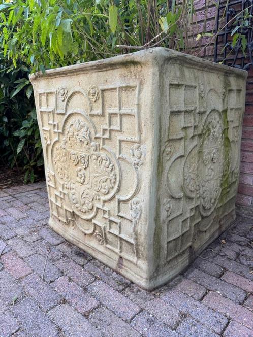Plantenpot, Tuin en Terras, Bloembakken en Plantenbakken, Gebruikt, Kunststof, Tuin, 60 cm of meer, 60 tot 100 cm, Vierkant, Ophalen