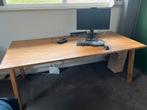 Eikenhouten bureau van Woood 200x91, Huis en Inrichting, Bureaus, Ophalen, Gebruikt