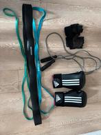 Sport accessoires. Springtouw, bokshandschoenen, elastieken., Sport en Fitness, Ophalen of Verzenden, Gebruikt, Bokshandschoenen