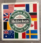 Heineken On Draught Vlaggen Reclamebord, Ophalen of Verzenden, Gebruikt, Reclamebord