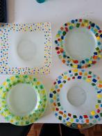 Handgemaakte glazen borden en schalen, Huis en Inrichting, Keuken | Servies, Ophalen of Verzenden, Bord(en), Overige stijlen, Glas