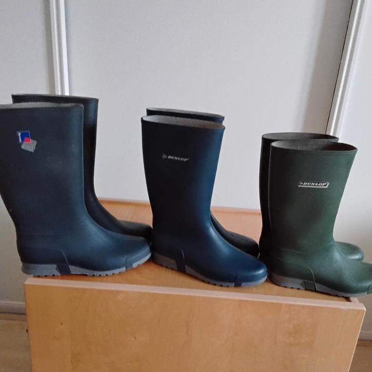 3 paar rubberlaarzen maat 36,38 en 40 Dunlop en Hevea, Tuin en Terras, Werkkleding, Laarzen, Ophalen of Verzenden