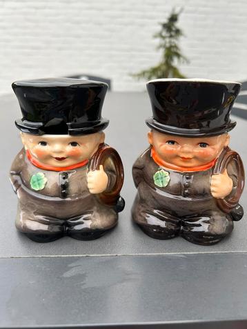 Melk en suikerpot “ schoorsteenvegers”. beschikbaar voor biedingen