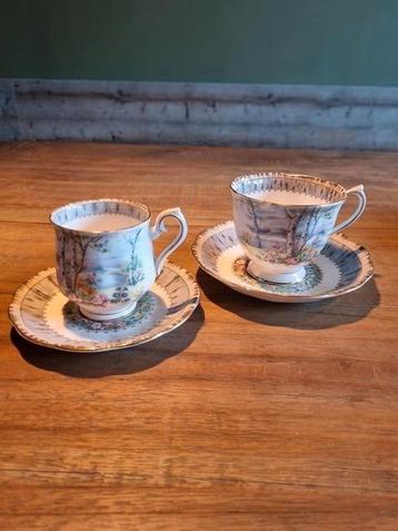 Brocante kop en schotel  van Royal Albert  beschikbaar voor biedingen