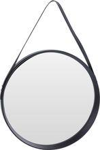 Mooie grote spiegel rond zwart, Verzenden, Nieuw, Rond, Minder dan 100 cm
