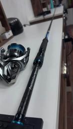 Savage gear sgs5 rod + shimano nasci c5000XG, Watersport en Boten, Ophalen of Verzenden, Zo goed als nieuw, Molen