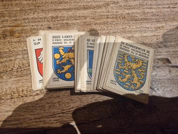 Postzegels met gemeente wapen uit Gelderland op papier. beschikbaar voor biedingen