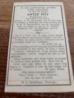 Oud- Pot Antje 1855 st Nicolaasga 1896, Ophalen of Verzenden, Bidprentje