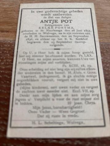 Oud- Pot Antje 1855 st Nicolaasga 1896  beschikbaar voor biedingen