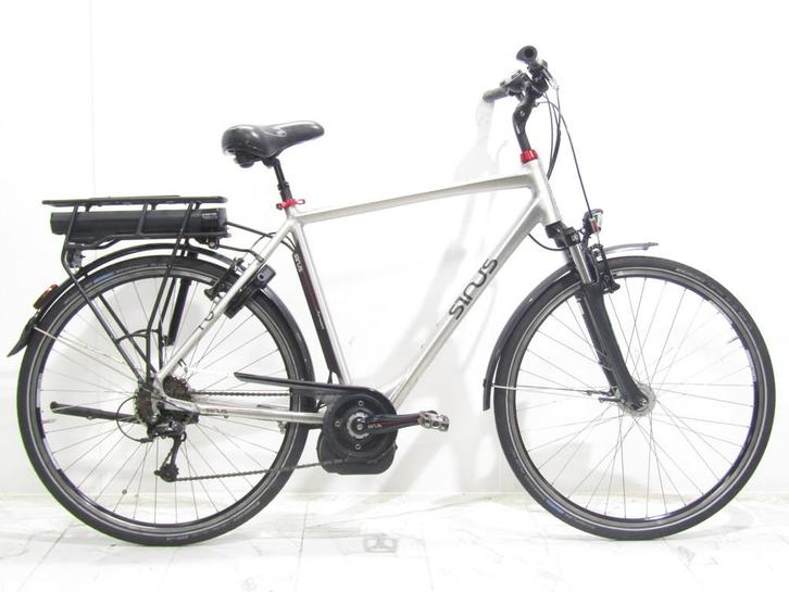 Sinus Staiger zilver heren 56cm 28inch, Fietsen en Brommers, Elektrische fietsen, Gebruikt, Overige merken, 55 tot 59 cm