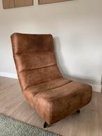 Leren Fauteuil Cognac, Huis en Inrichting, Ophalen, Zo goed als nieuw, 75 tot 100 cm