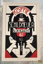 Schildmeijer Amsterdam Koffie Art Deco Reclame poster, Verzenden, Nieuw, Reclamebord