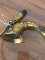Oude koperen hoorn - decoratief instrument, Ophalen of Verzenden, Gebruikt, Koperblazer