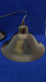 Vintage hanglamp, zwart en wit metaal, rond. 5A1, Tweedehands verkoop, Tweedehands verkoop, Gebruikt, Ophalen of Verzenden