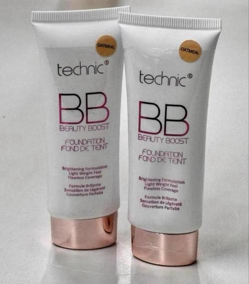 2x Technic BB Beauty Boost Foundation Oatmeal 30ml 2 stuks, Sieraden, Tassen en Uiterlijk, Uiterlijk | Cosmetica en Make-up, Nieuw