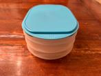 Tupperware stapel 3 Vleeswaren eo kaas bewaar dozen doos., Ophalen of Verzenden, Zo goed als nieuw, Blauw, Overige typen