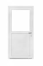 Buitendeur 1/2 glas basic b90 x h190 RAL 9016