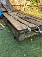 Pallet met wieltjes Gratis ophalen!, Tuin en Terras, Palen, Balken en Planken, Verzenden, Zo goed als nieuw, Minder dan 180 cm