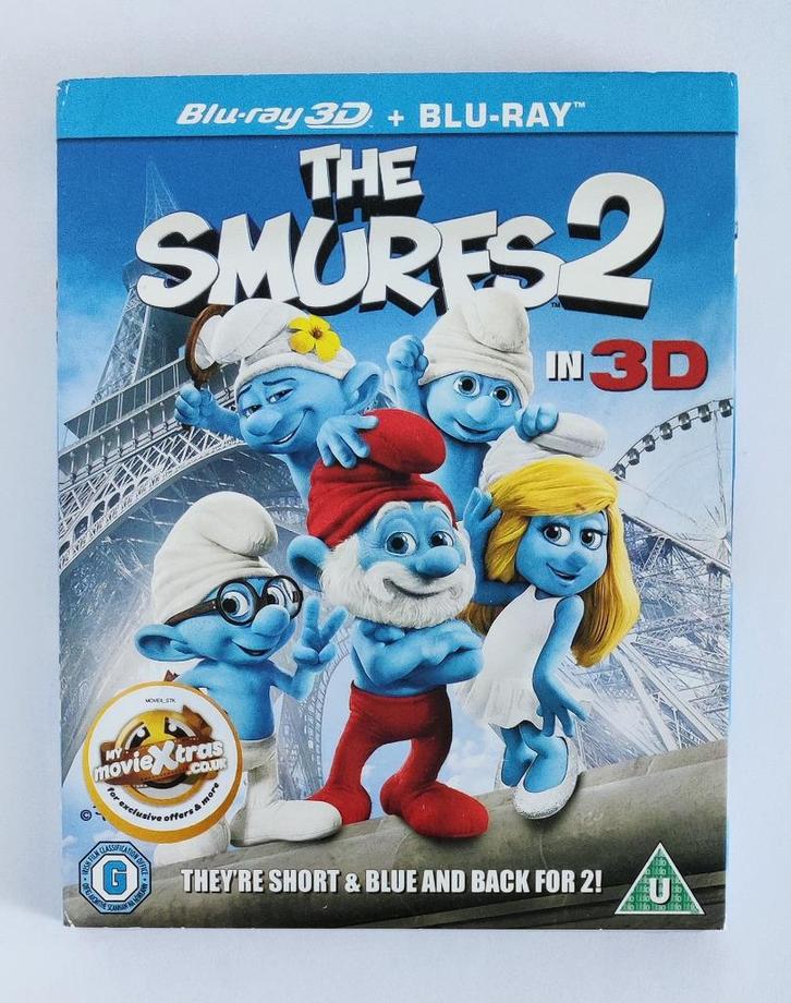 The Smurfs 2 Blu-Ray 3D + Blu-Ray, Cd's en Dvd's, Blu-ray, Zo goed als nieuw, Tekenfilms en Animatie, 3D, Ophalen of Verzenden