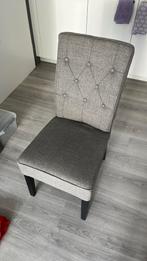 Complete eetkamer tafel met zes stoelen, Ophalen, Gebruikt, 50 tot 100 cm, Vijf personen of meer