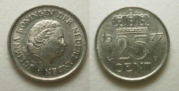 PD02601 Juliana 25 cent 1977 beschikbaar voor biedingen