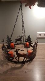 Kerstkrans van metaal en hout, Ophalen of Verzenden