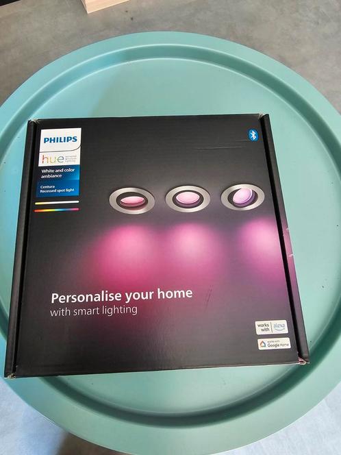 Philips Hue Centura Aluminium - Nieuw in doos!, Huis en Inrichting, Lampen | Spots, Nieuw, Plafondspot of Wandspot, Metaal of Aluminium