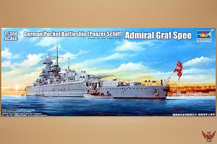 ROWASP | Trumpeter 1/350 German Battleship Admiral Graf Spee, Hobby en Vrije tijd, Modelbouw | Boten en Schepen, Nieuw, 1:200 of kleiner