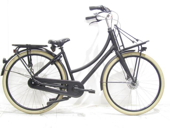 Batavus Packd zwart dames 49cm 28inch, Fietsen en Brommers, Fietsen | Dames | Damesfietsen, Gebruikt, Batavus, Versnellingen, 47 tot 50 cm