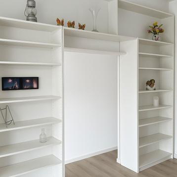 Ikea 2 boekenkasten en 1 opzetstuk