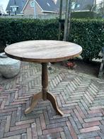 Wijntafel/bijzettafel, Ophalen, Minder dan 55 cm, Rond, Zo goed als nieuw