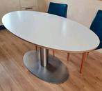 Rob Brandt ovale eettafel 180 x 100 x 74,5, Huis en Inrichting, Tafels | Eettafels, Ophalen, Metaal, Gebruikt, 50 tot 100 cm
