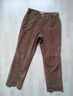 Bruine suede broek van Brax mt 46((44) gevoerde broek, Bruin, Verzenden, Maat 42/44 (L), BRAX